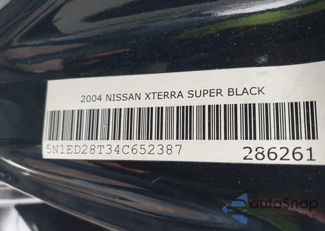 2004 Nissan Xterra Xe from USA, damaged, VIN 5N1ED28T34C652387